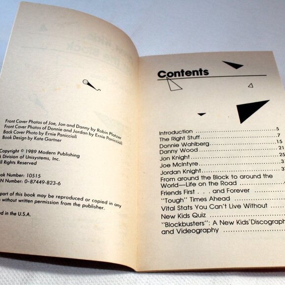 Two New Kids on the Block Fan Collectible Books, 1989 - Picture 3 of 10